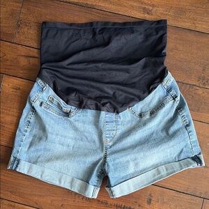 Women's Denim Maternity Shorts